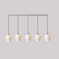 WOMO Ribbed Bud Ceramic Multi-Light Chandelier-WM2132b