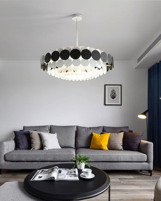WOMO Scandi Scalloped Round Chandelier-WM2140