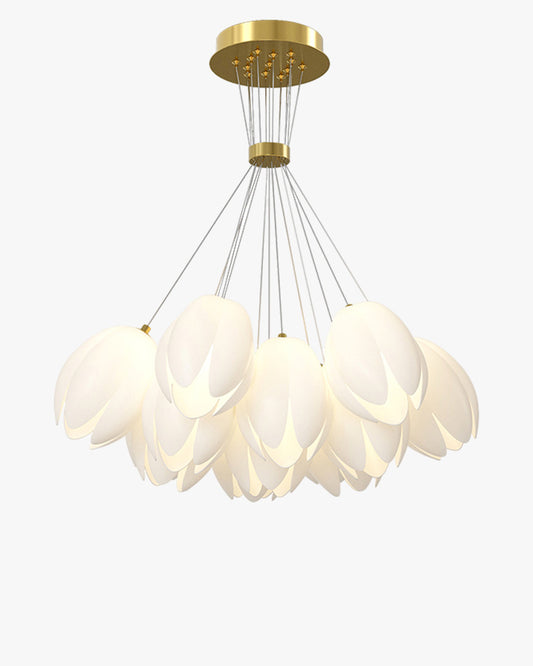 WOMO White Tulip Flower Chandelier-WM2142