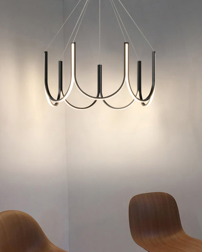 WOMO Minimal U-shaped Round chandelier-WM2143