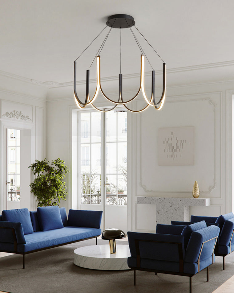 WOMO Minimal U-shaped Round chandelier-WM2143