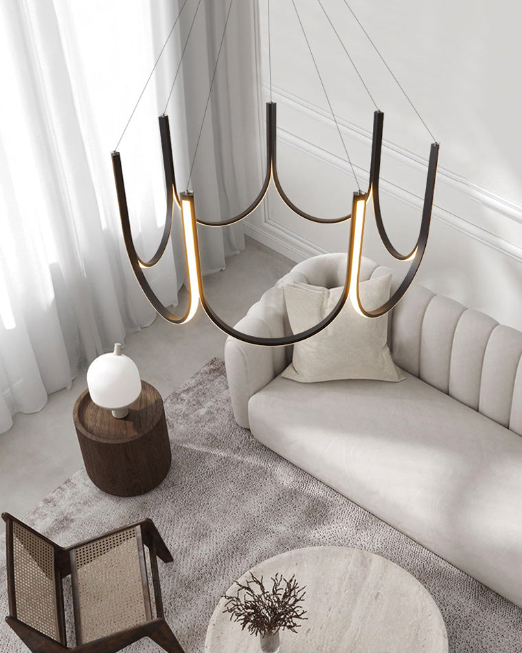 WOMO Minimal U-shaped Round chandelier-WM2143