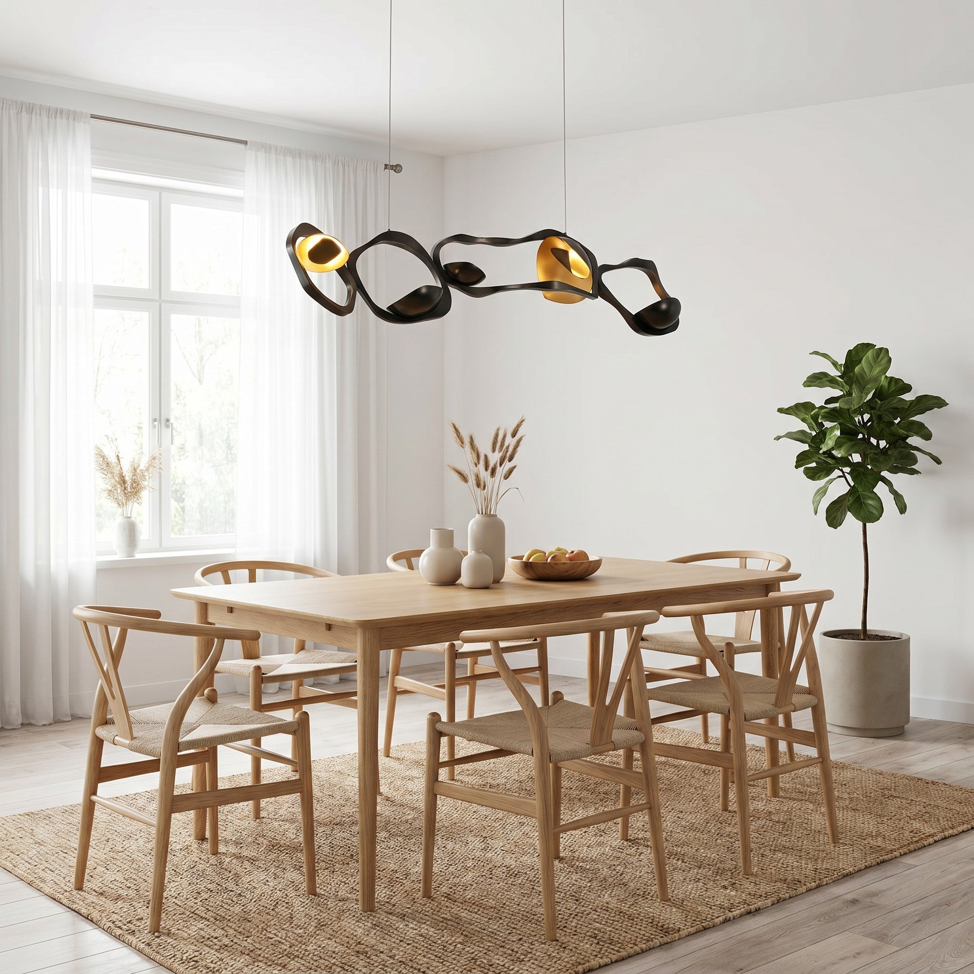 WOMO Masculine Sculptural Chandelier-WM2148