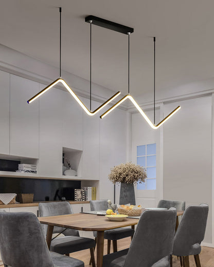 WOMO ZigZag LED Kitchen Pendant Light-WM2154