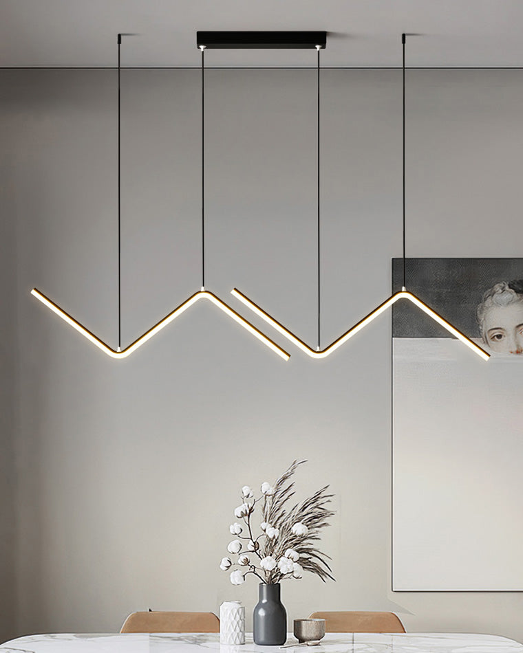 WOMO ZigZag LED Kitchen Pendant Light-WM2154