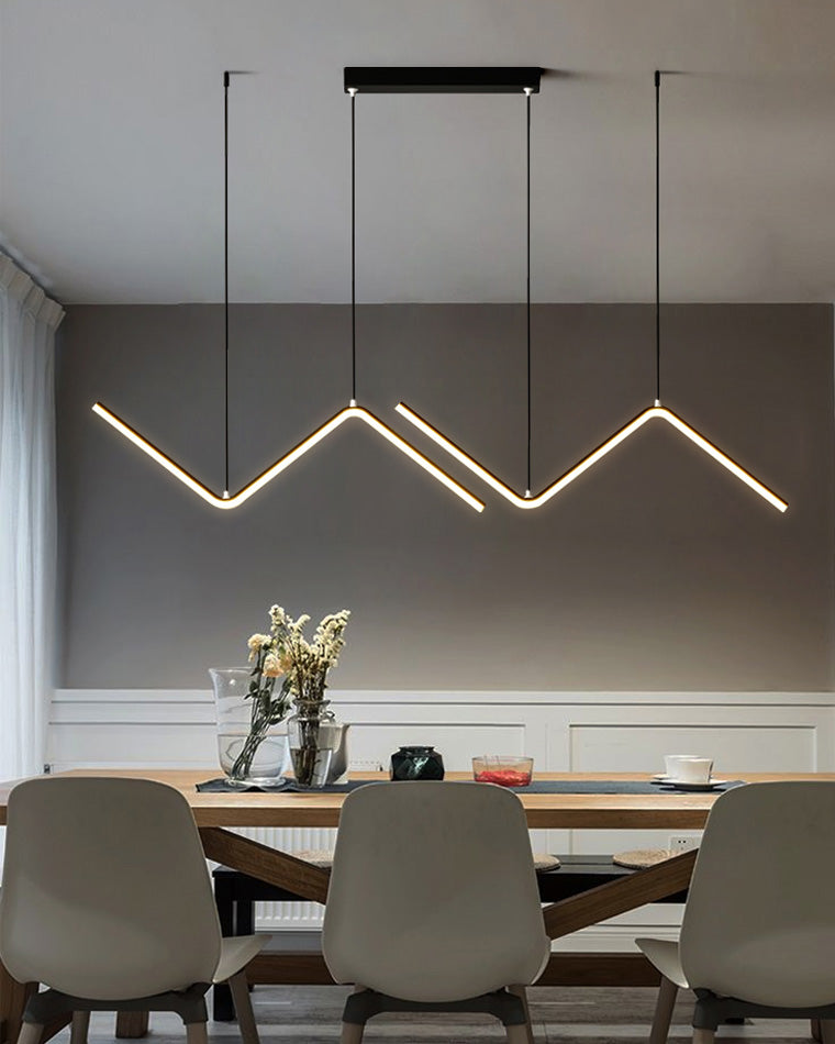 WOMO ZigZag LED Kitchen Pendant Light-WM2154