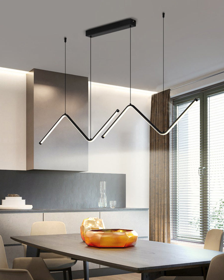 WOMO ZigZag LED Kitchen Pendant Light-WM2154