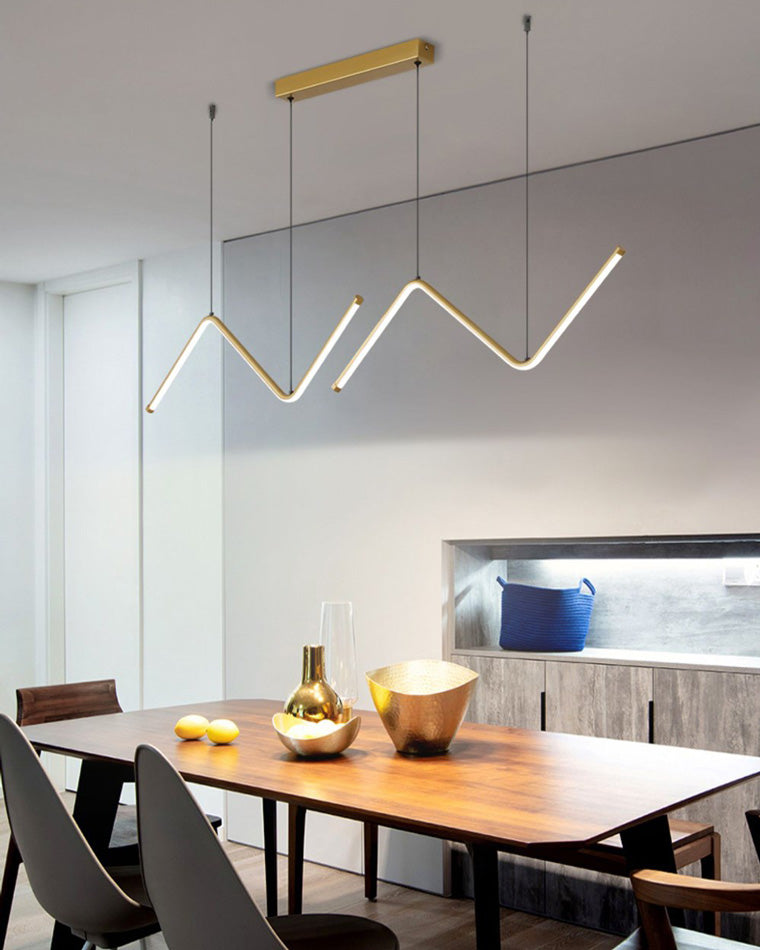 WOMO ZigZag LED Kitchen Pendant Light-WM2154