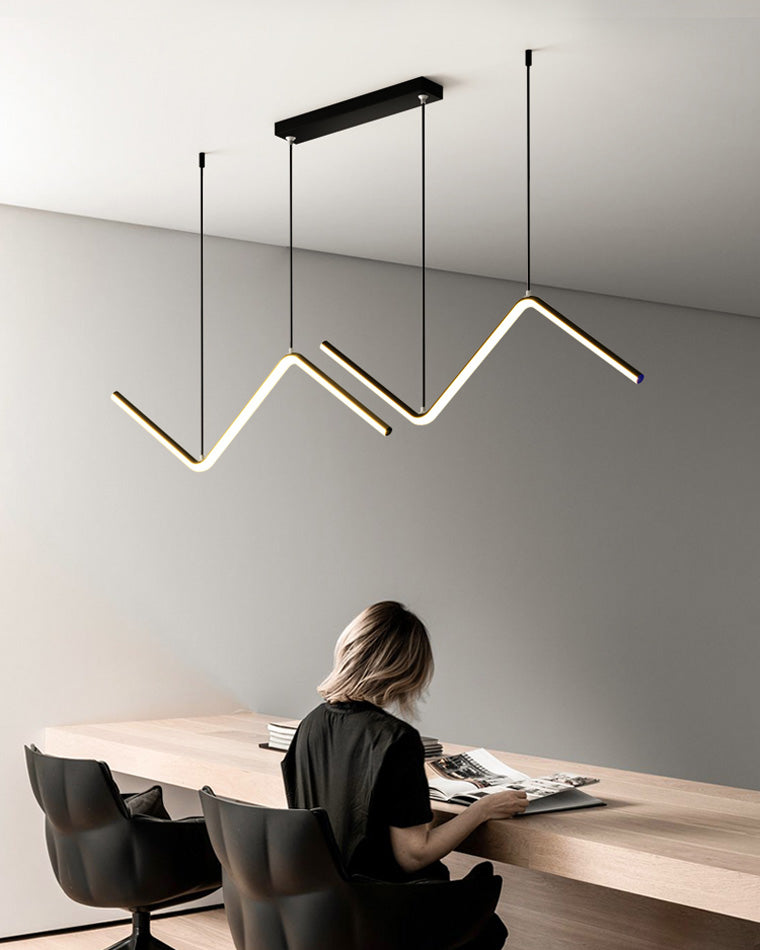 WOMO ZigZag LED Kitchen Pendant Light-WM2154