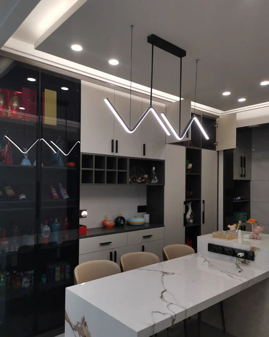 WOMO ZigZag LED Kitchen Pendant Light-WM2154