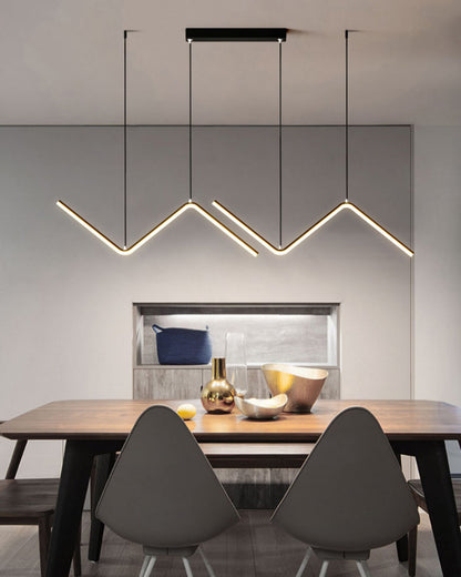 WOMO ZigZag LED Kitchen Pendant Light-WM2154