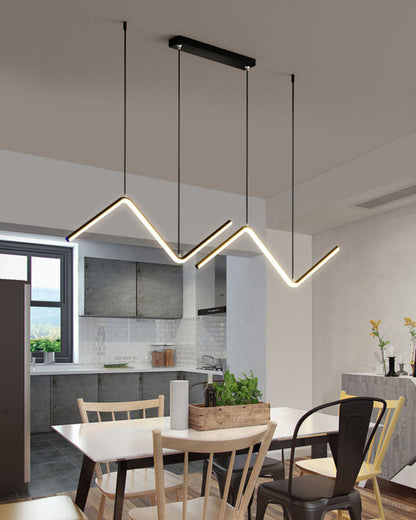 WOMO ZigZag LED Kitchen Pendant Light-WM2154