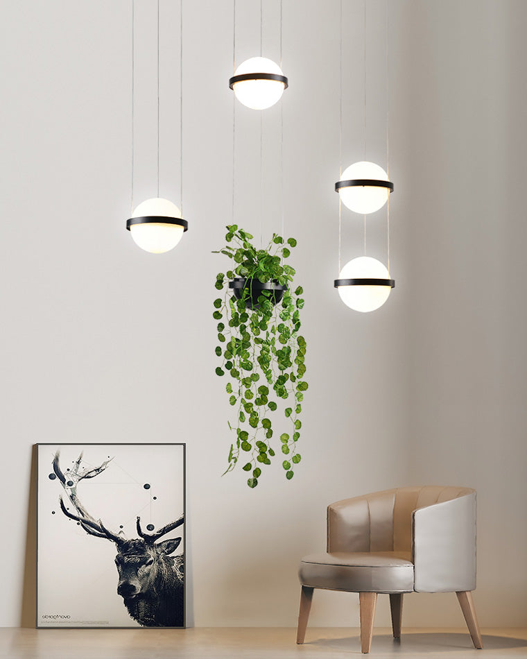 WOMO Plant Globe Pendant Light-WM2155