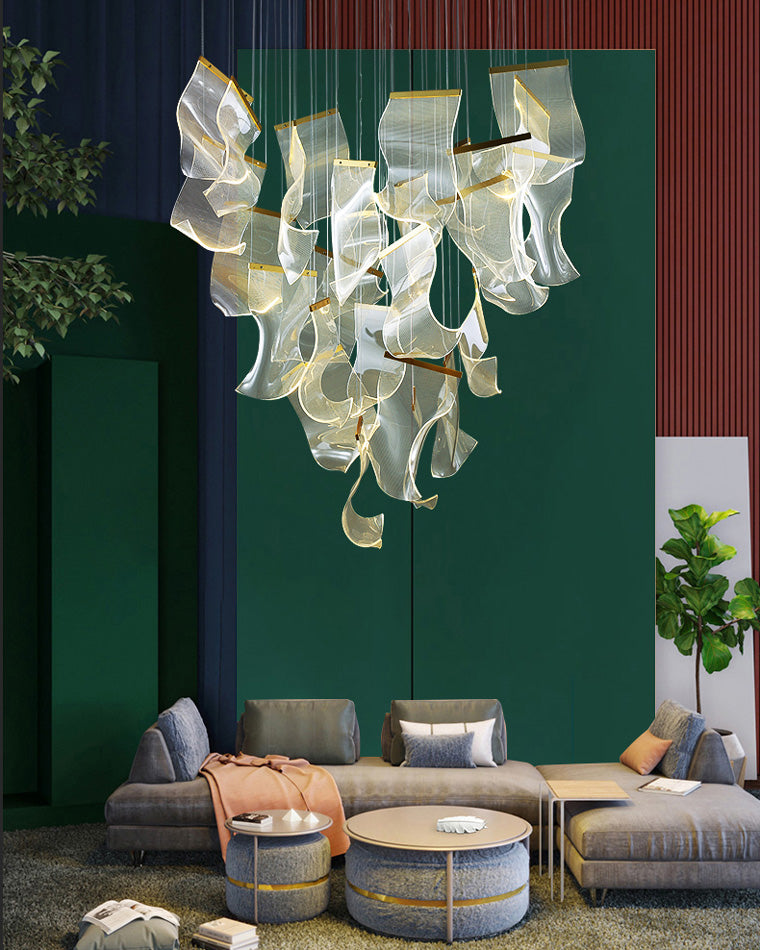 WOMO Breeze Dimmable Acrylic Chandelier-WM2158