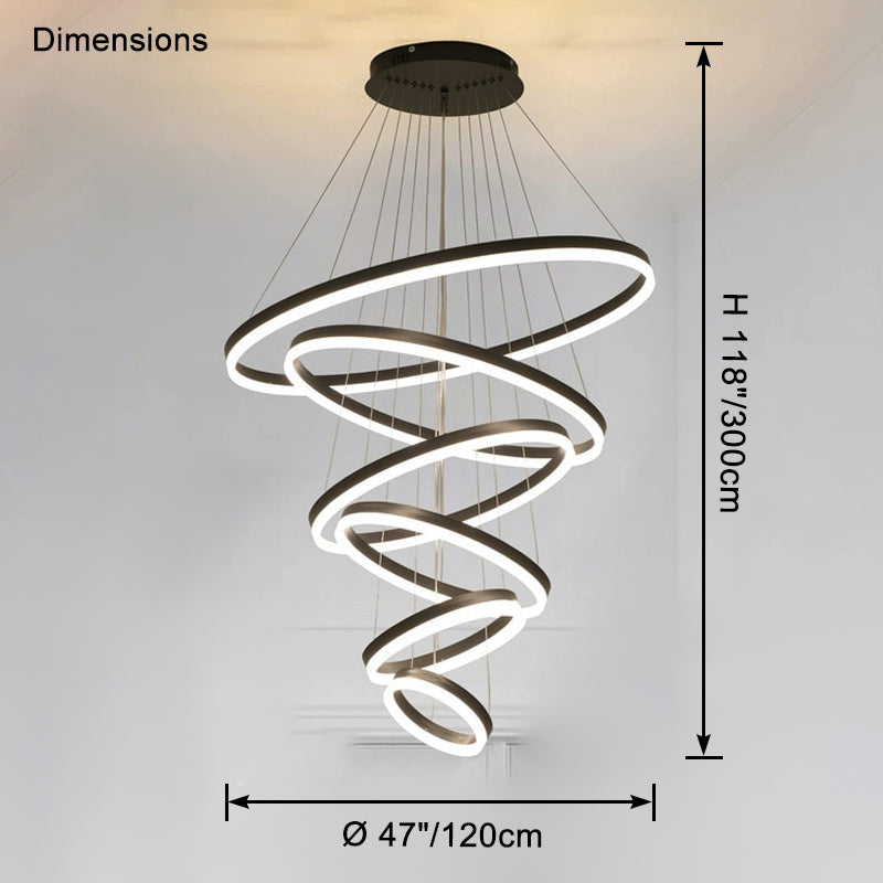 WOMO Tiered Ring Chandelier-WM2159