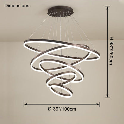 WOMO Tiered Ring Chandelier-WM2159