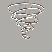 WOMO Tiered Ring LED Chandelier-WM2159