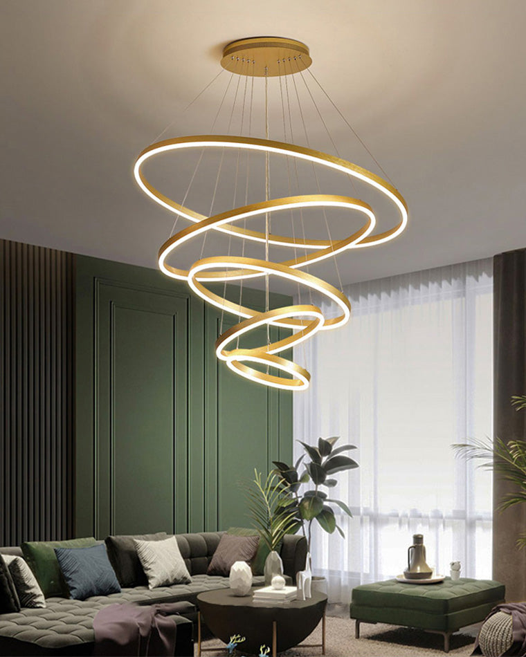 WOMO Tiered Ring Chandelier-WM2159