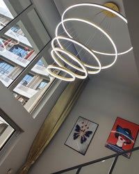 WOMO Tiered Ring LED Chandelier-WM2159