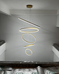 WOMO Tiered Ring LED Chandelier-WM2159