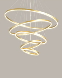 WOMO Tiered Ring LED Chandelier-WM2159