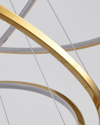 WOMO Large Tiered Ring LED Foyer Chandelier-WM2160