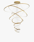 WOMO Large Tiered Ring LED Foyer Chandelier-WM2160