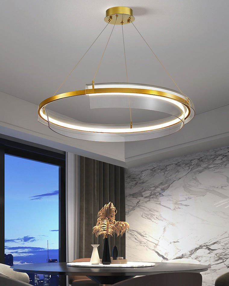 WOMO Gold Circular Led Chandelier-WM2165