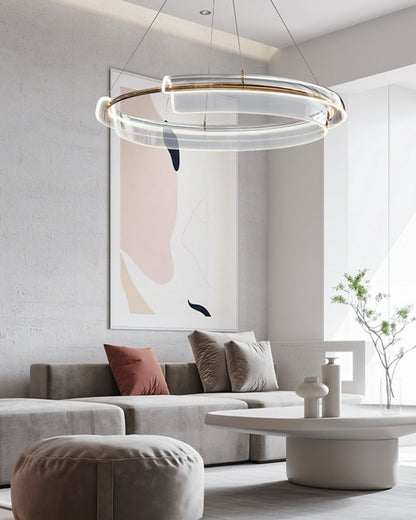 WOMO Gold Circular Led Chandelier-WM2165