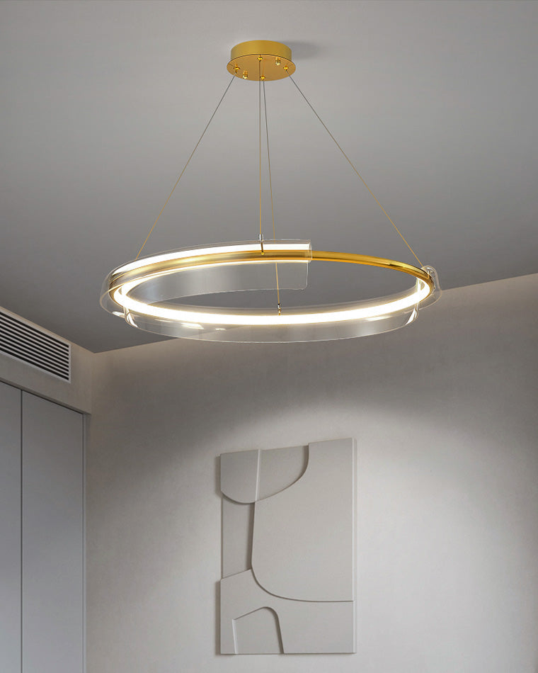 WOMO Gold Circular Led Chandelier-WM2165