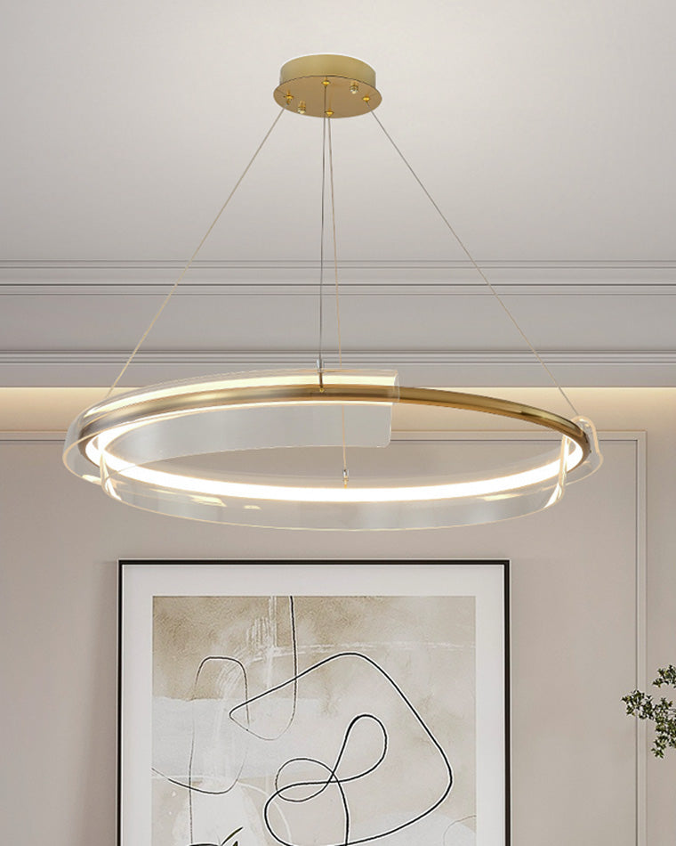 WOMO Gold Circular Led Chandelier-WM2165