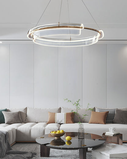 WOMO Gold Circular Led Chandelier-WM2165