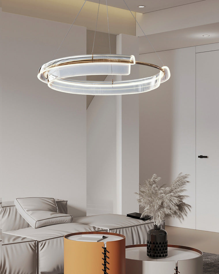 WOMO Gold Circular Led Chandelier-WM2165