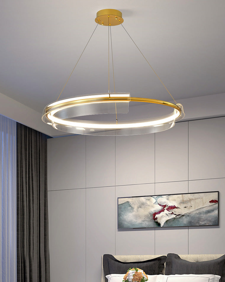 WOMO Gold Circular Led Chandelier-WM2165