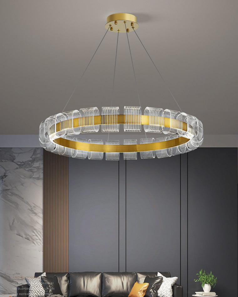 WOMO Gold Circular Led Chandelier-WM2166