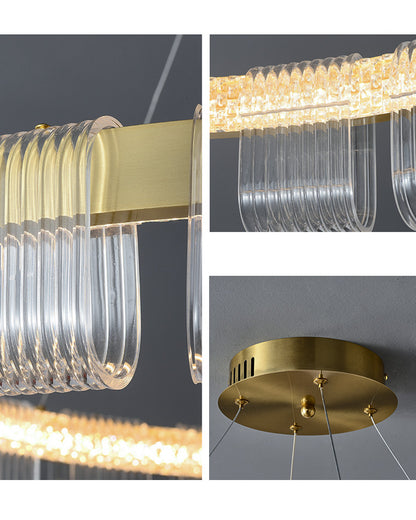 WOMO Gold Circular Led Chandelier-WM2166