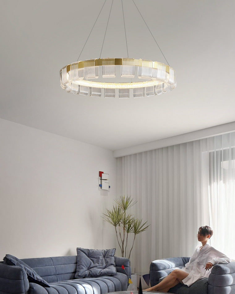 WOMO Gold Circular Led Chandelier-WM2166