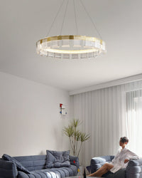 WOMO Gold Circular Led Chandelier-WM2166