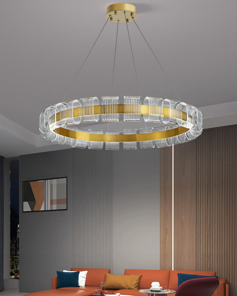 WOMO Gold Circular Led Chandelier-WM2166