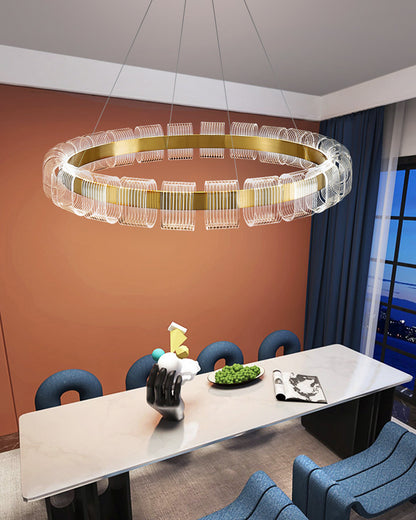 WOMO Gold Circular Led Chandelier-WM2166