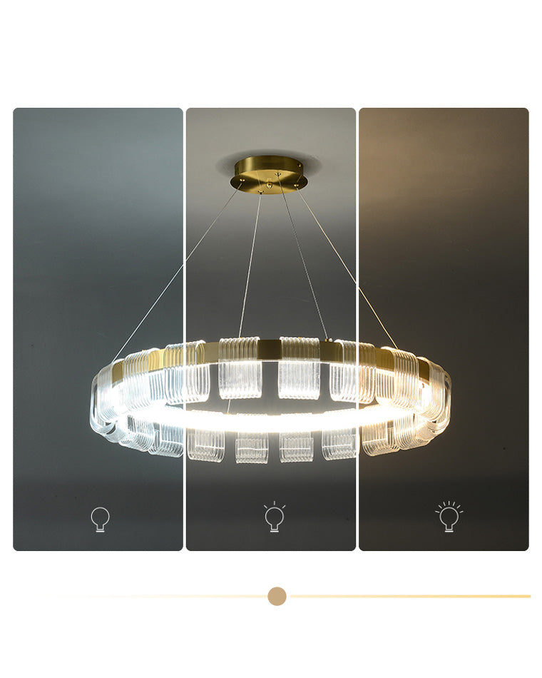 WOMO Gold Circular Led Chandelier-WM2166