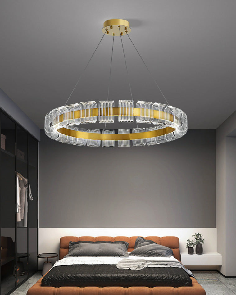 WOMO Gold Circular Led Chandelier-WM2166