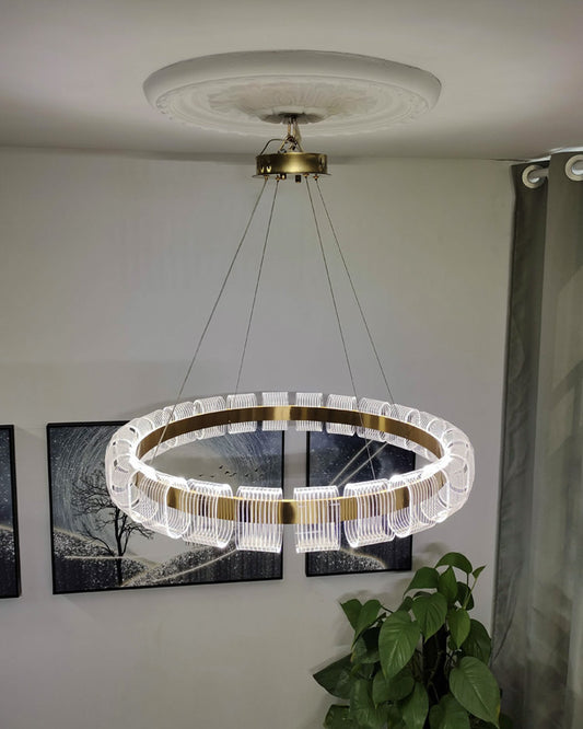 WOMO Gold Circular Led Chandelier-WM2166