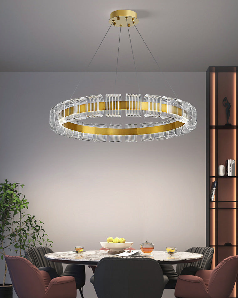 WOMO Gold Circular Led Chandelier-WM2166