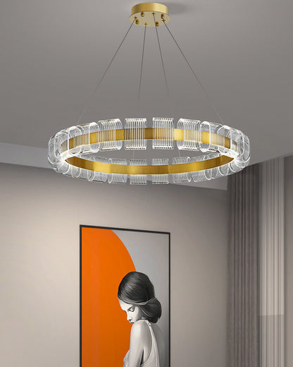 WOMO Gold Circular Led Chandelier-WM2166