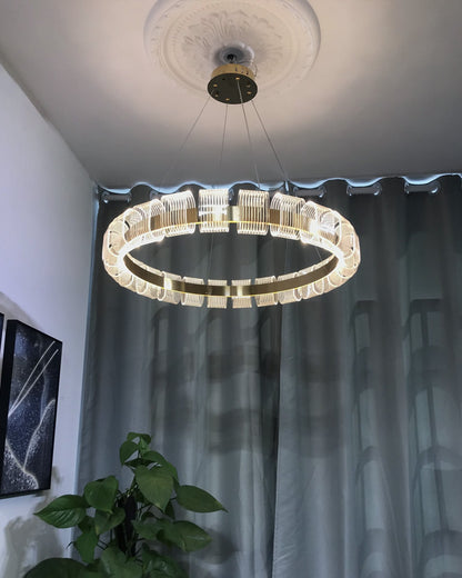 WOMO Gold Circular Led Chandelier-WM2166