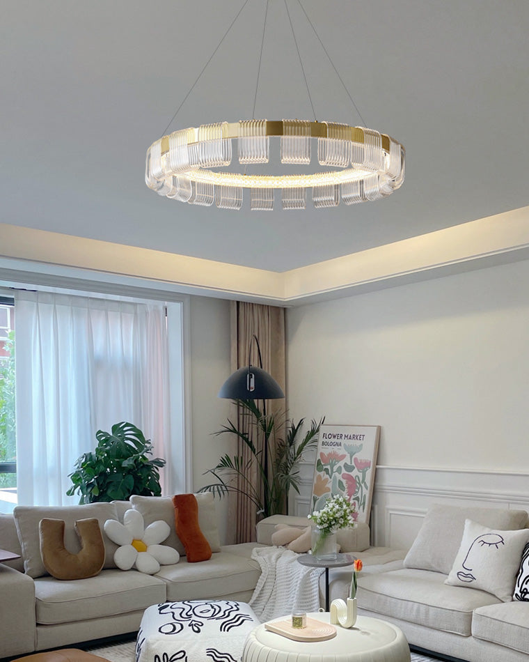 WOMO Gold Circular Led Chandelier-WM2166