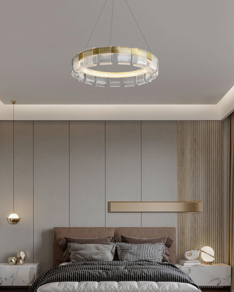 WOMO Gold Circular Led Chandelier-WM2166