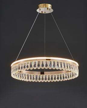 WOMO Tiered Crystal Ring Chandelier-WM2167