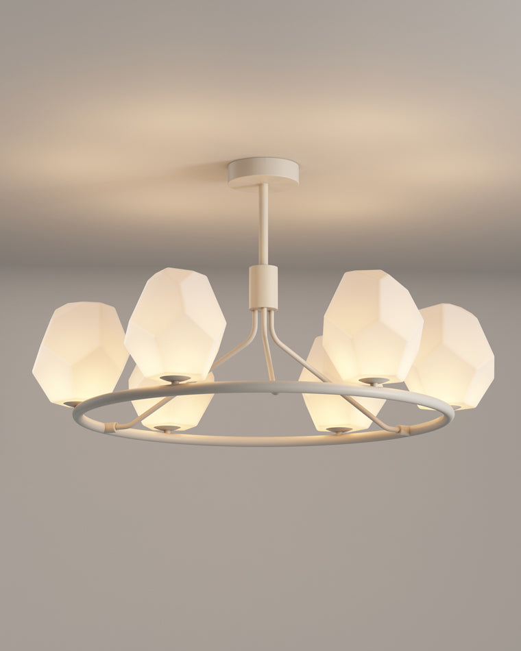 WOMO White Rock Shaded Chandelier-WM2168